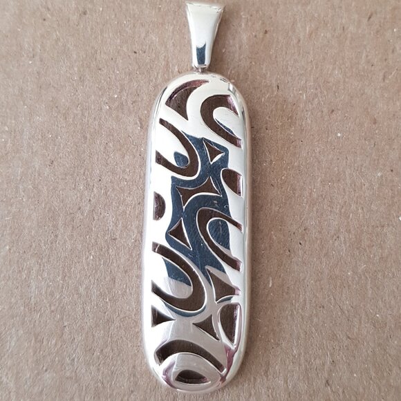 Sterling silver set (earrings and pendant) - Picture 3 of 6